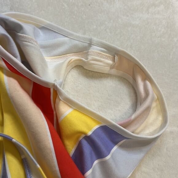 NWOT NIKE Colorful Stripes Tank Bodysuit - Size Small - Picture 10 of 12